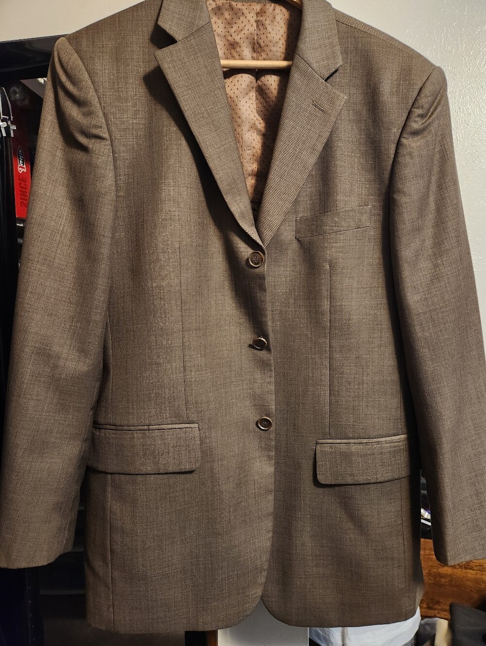 *Relisted: Bachrach 38R Olive-Brown Single-Breasted Sport Coat